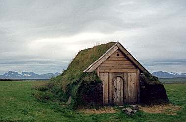 Viking age church at Geirssta�ir