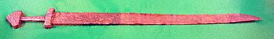 single-edged Viking sword