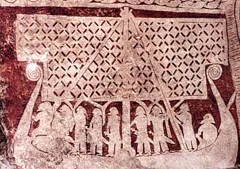 Viking ship from a picture stone